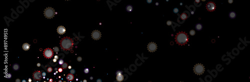 Abstract tech background. Futuristic technology interface. Vector for business solution © kras99