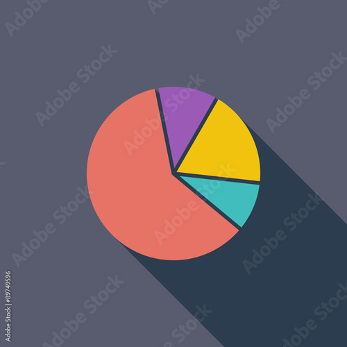Free Download Graph single flat icon. - GFXLoad