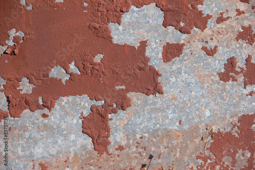 metal painted rusty