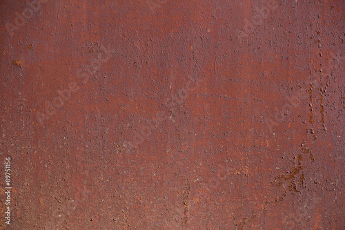 metal painted rusty red