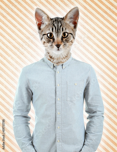 Portrait Of Man With Animal...