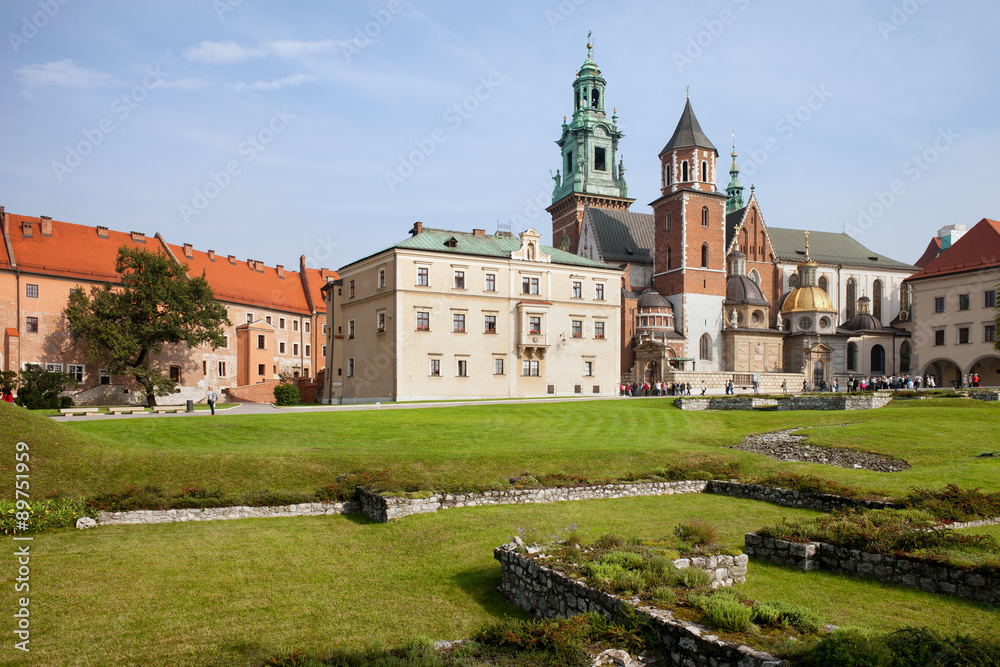 Wawel Cathedral and Garden in Krakow