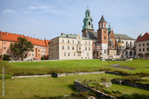 Wawel Cathedral and Garden in Krakow