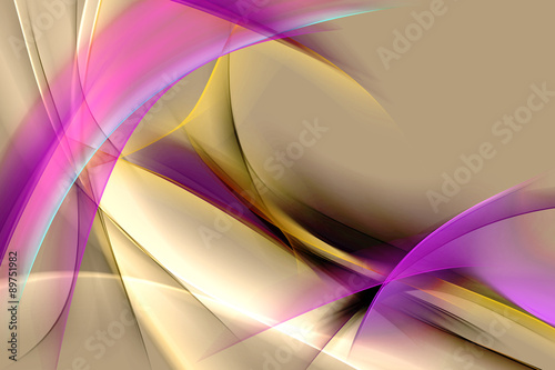 Abstraction Waves Multicolor Art Background