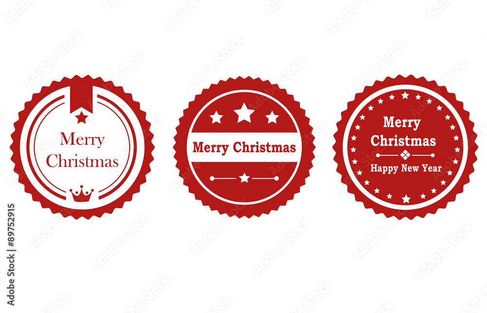 Merry Christmas Badges
