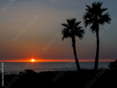 Atardecer en la playa de La Barrosa, Chiclana, Cádiz