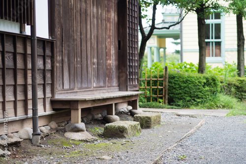 Back entrance of the nostalgic Japanese house