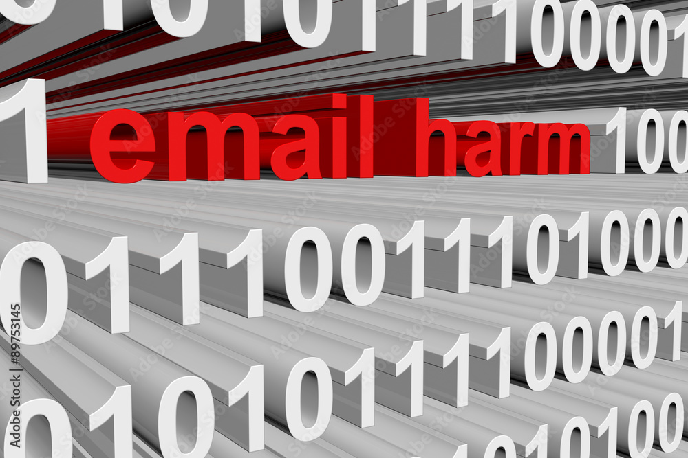 email harm presented in the form of binary code