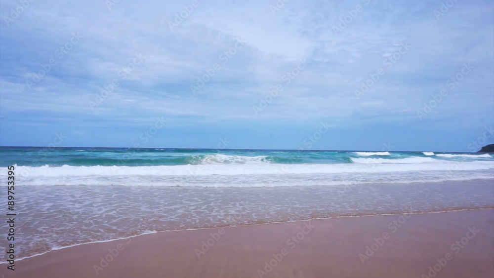 Thailand. Phuket Island. Sunny beach without people Thailand. Phuket Island. Sunny beach without people