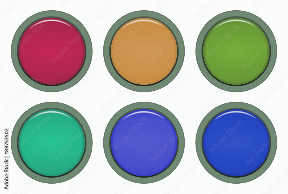 circle button isolated on white background circle button isolated on white background