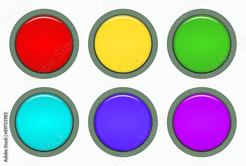 Free Download circle button isolated on white background - GFXLoad