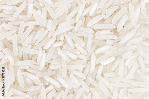 Background of a lot of basmati rice, viewed from above.