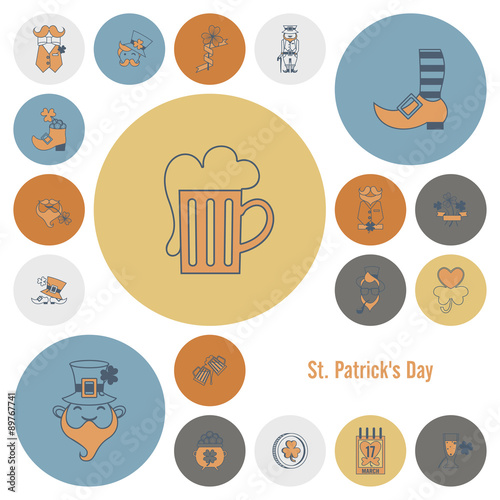 Saint Patricks Day Icon Set