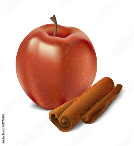 Apple  and cinnamon