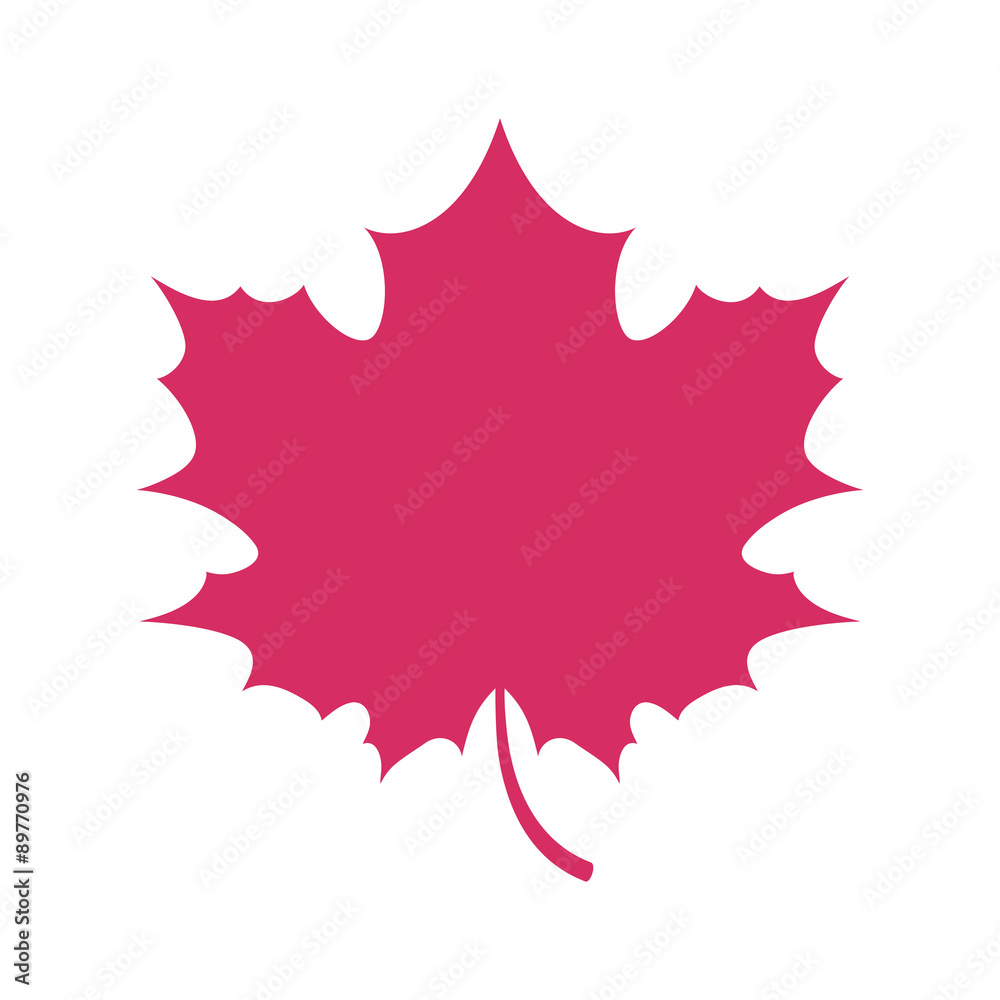 Simple flat maple leaf symbol logo fall autumn design. Simple flat maple leaf symbol logo fall autumn design.