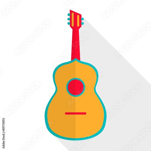 Vector Illustration of an Abstract Acoustic Guitar