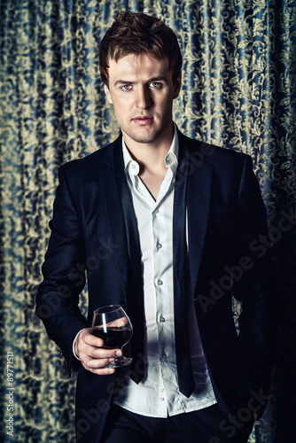 drinking brandy photo