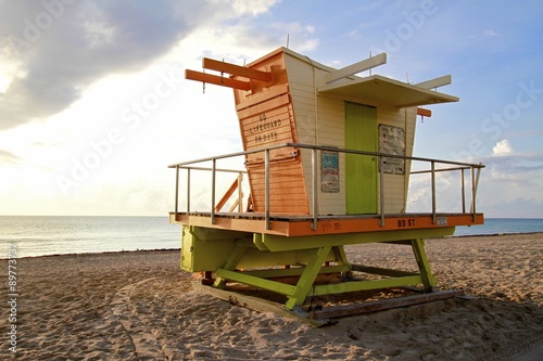 Art Deco Lifeguard posts, south beach © Ana