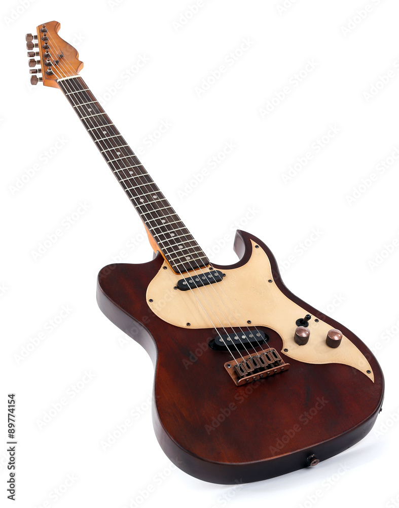 Fototapeta premium Gitara elektryczna na białym tle