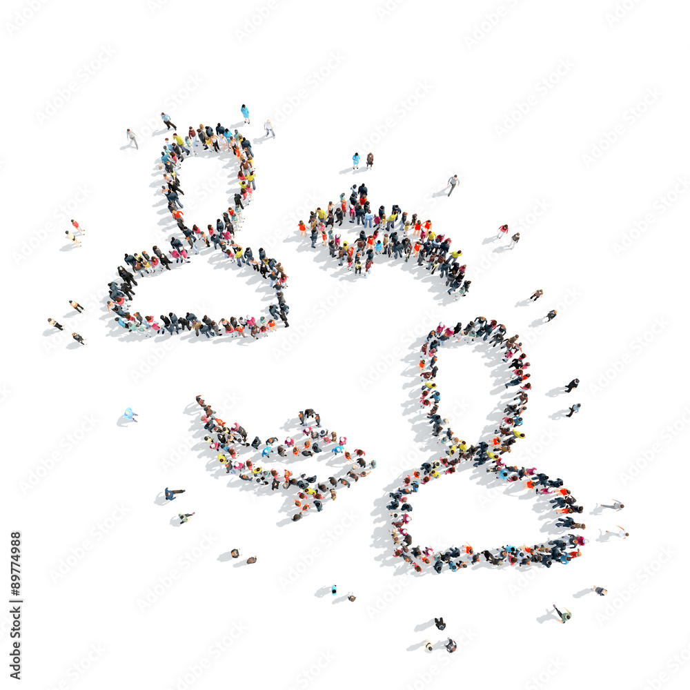 group people shape man communication group people shape man communication