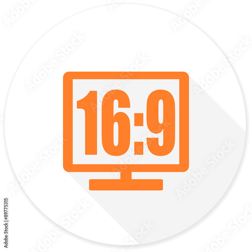 16 9 display flat design modern icon