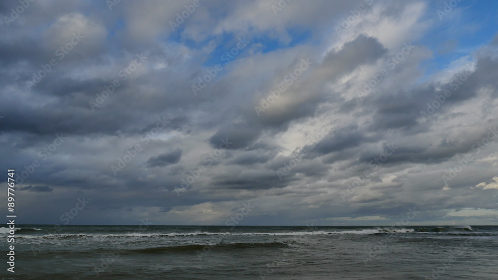 Storm clouds over the Baltic sea, time-lapse movie Storm clouds over the Baltic sea, time-lapse movie