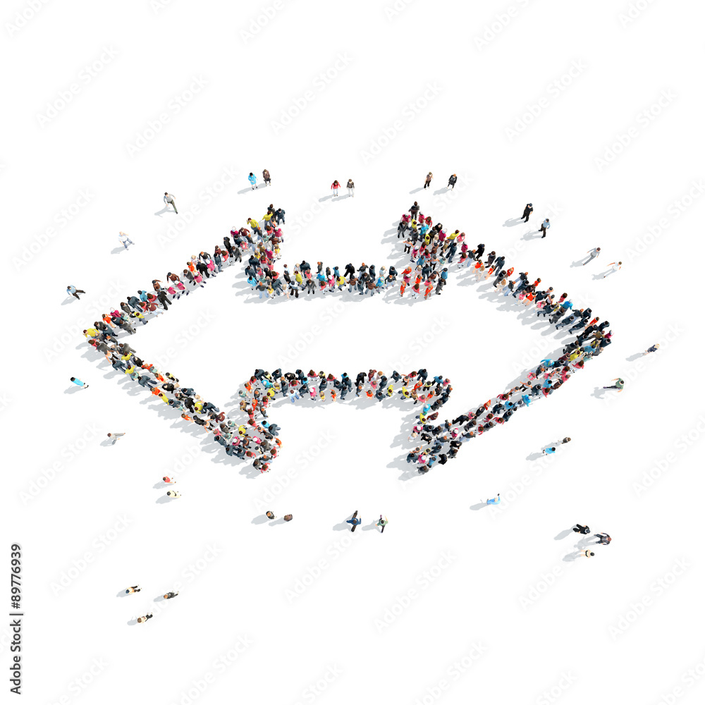 people shape arrow cartoon people shape arrow cartoon
