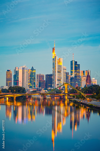 Frankfurt after sunset