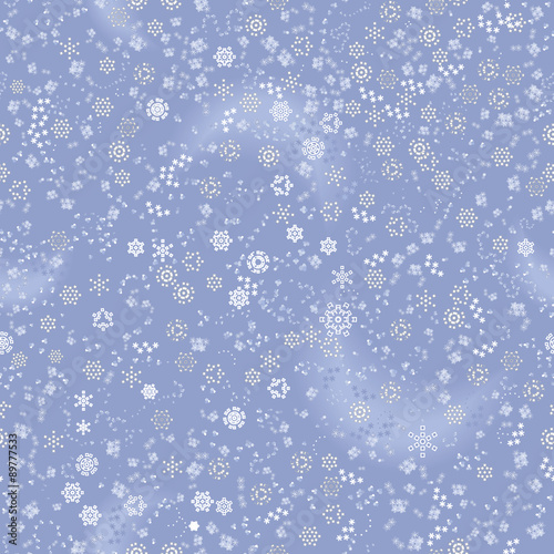 Snowfall seamless background