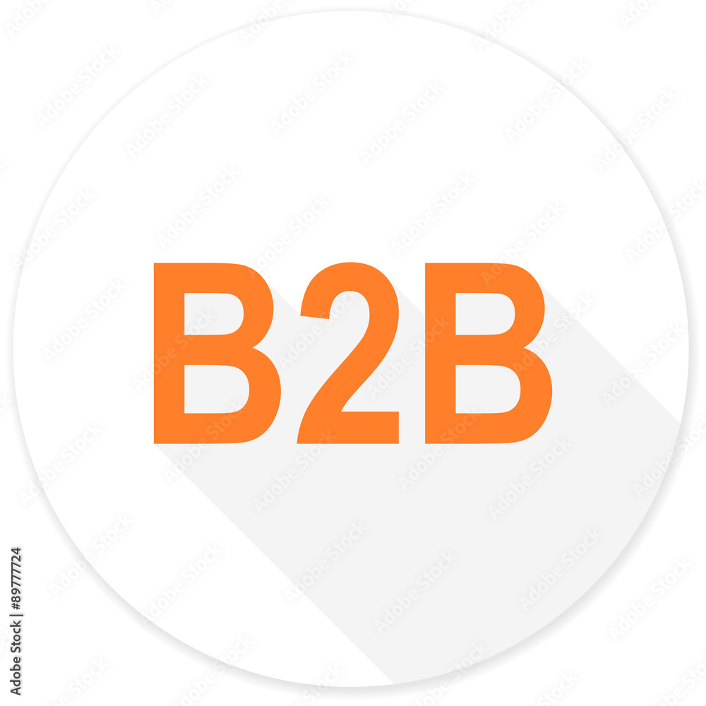 b2b flat design modern icon b2b flat design modern icon
