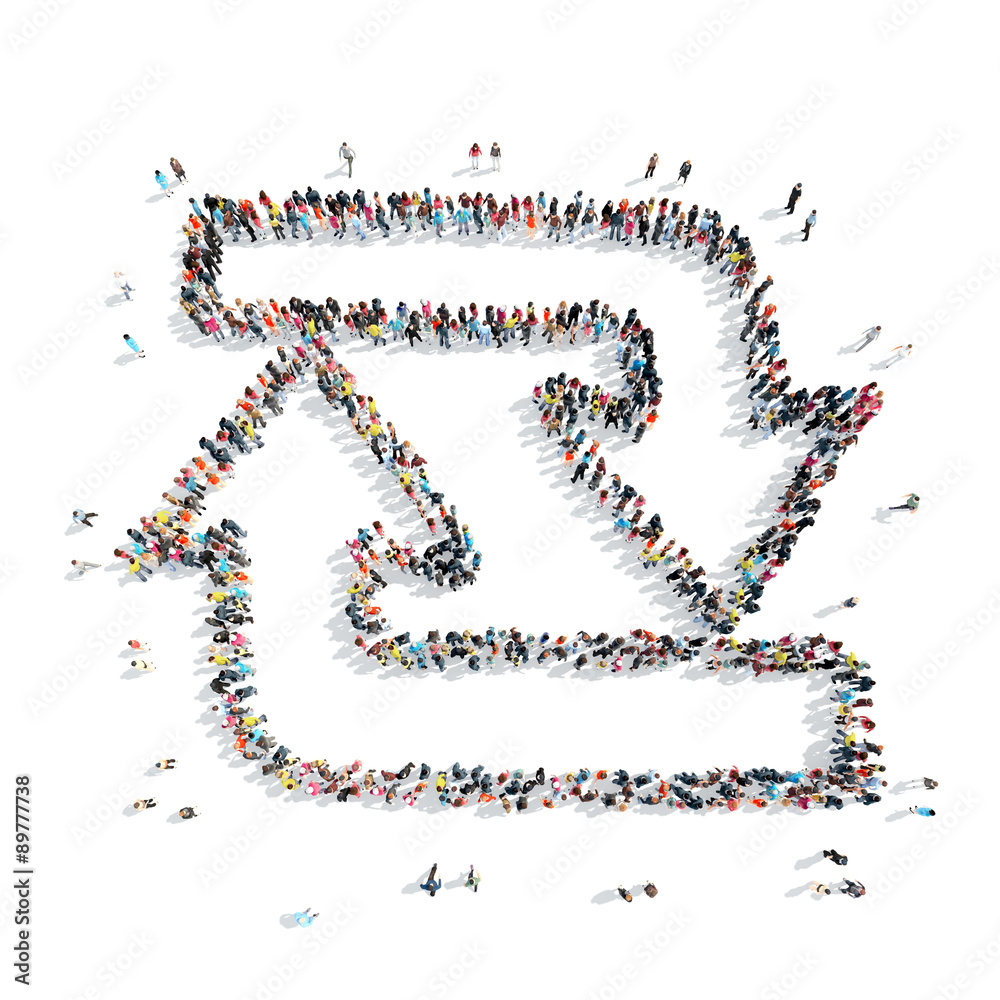 people shape arrow cartoon people shape arrow cartoon
