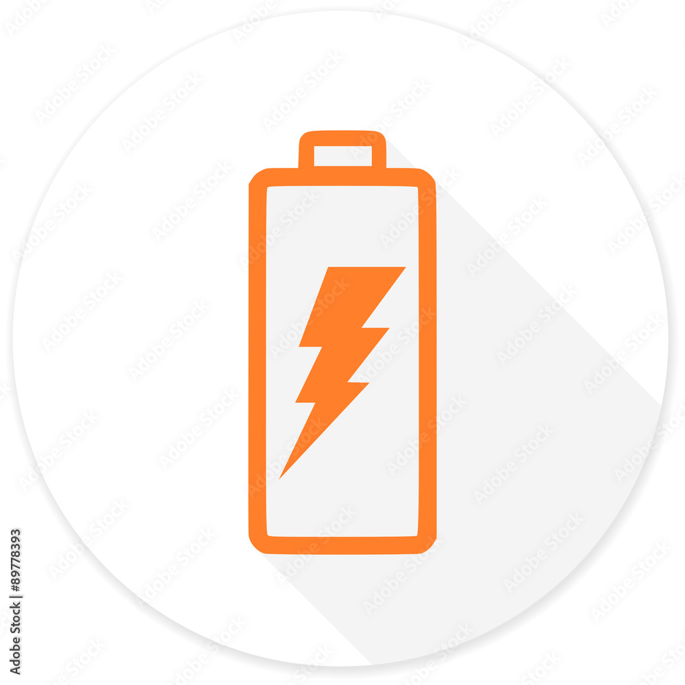 battery flat design modern icon battery flat design modern icon