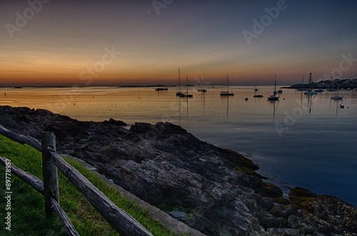 Sunrise Over the Rocky Coast