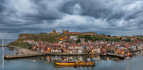 The coastal town of Whitby in north Yorkshire photo