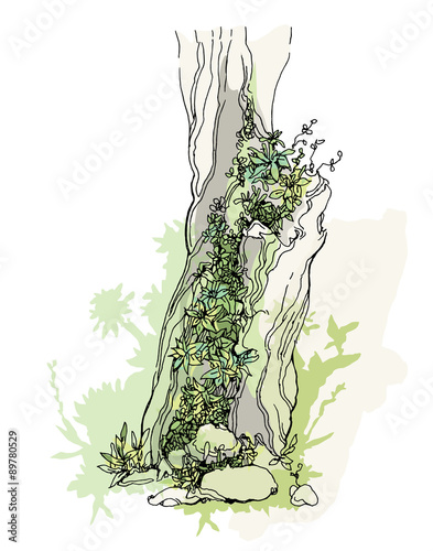 Garden elements sketch