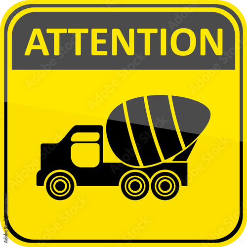 yellow attention sign