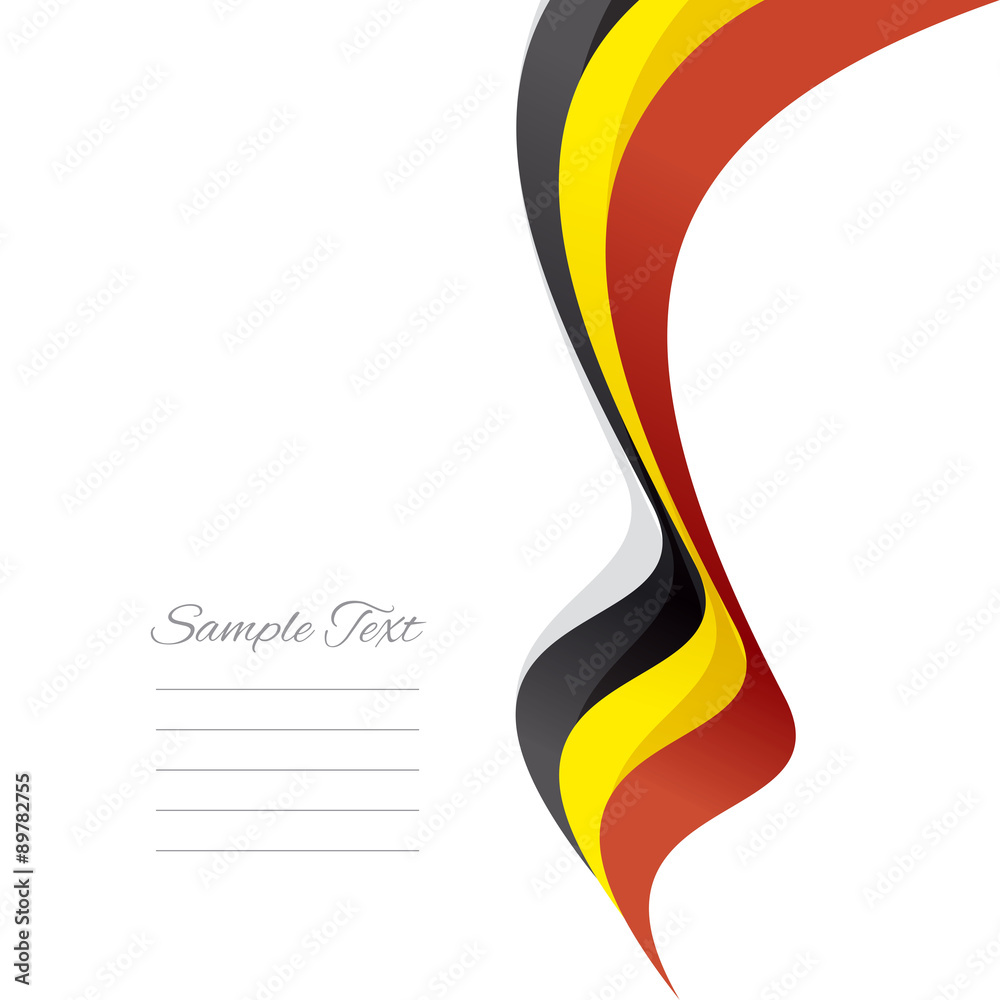 Abstract Belgian right ribbon vector Abstract Belgian right ribbon vector