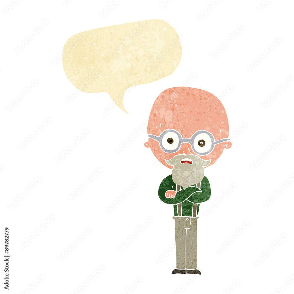 cartoon annoyed old man with speech bubble cartoon annoyed old man with speech bubble