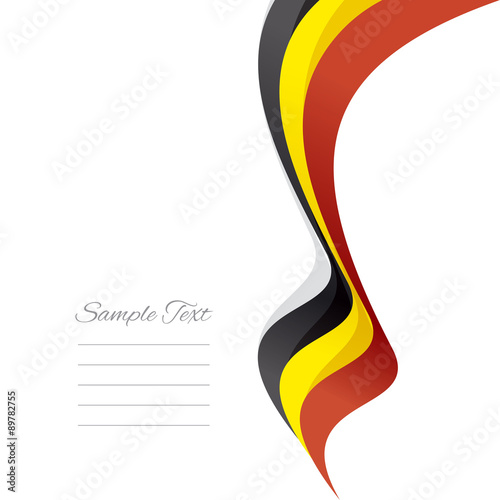 Abstract Belgian right ribbon vector