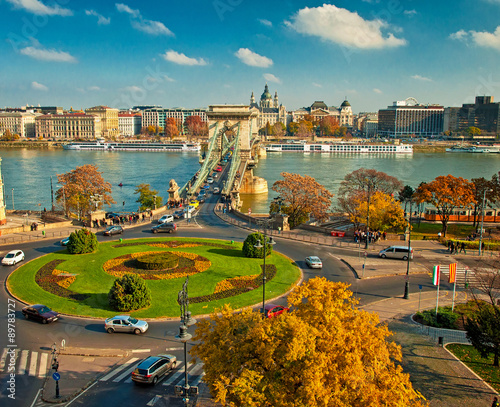 Canvas Print Budapest in autumn
