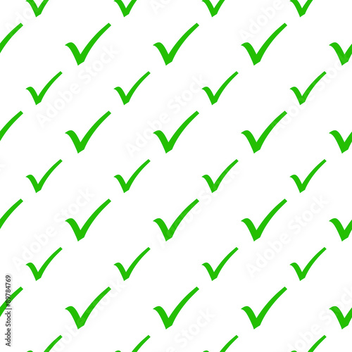 Obraz na płótnie seamless pattern with Check Marks w salonie