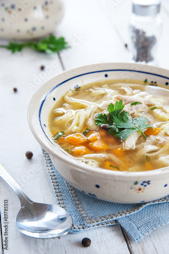 Hot and alible chicken soup