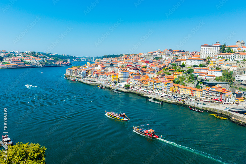 Ribeira waterfront district of Porto (Portugal)