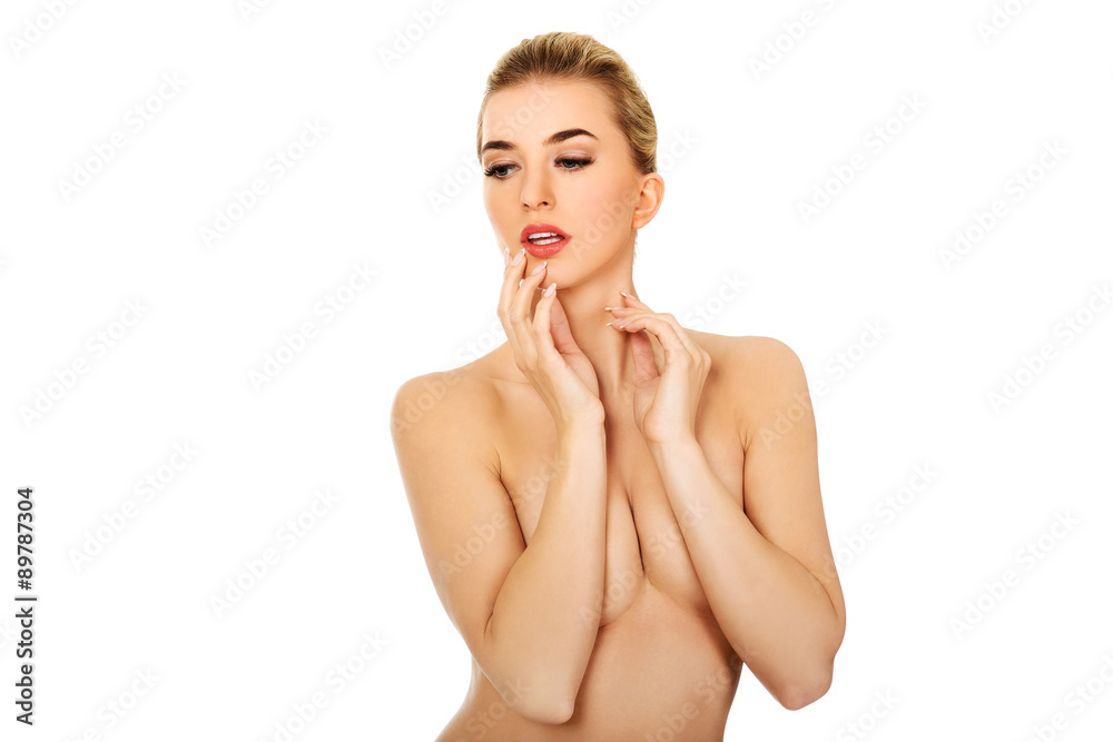 Fototapeta premium Young topless woman