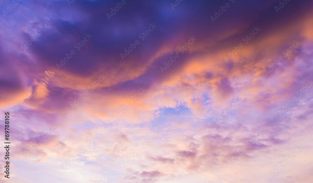image of sky on evening time with purple tone