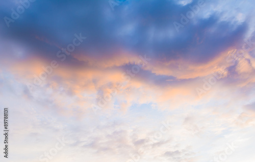 Vintage style image of sky on evening time © coffmancmu
