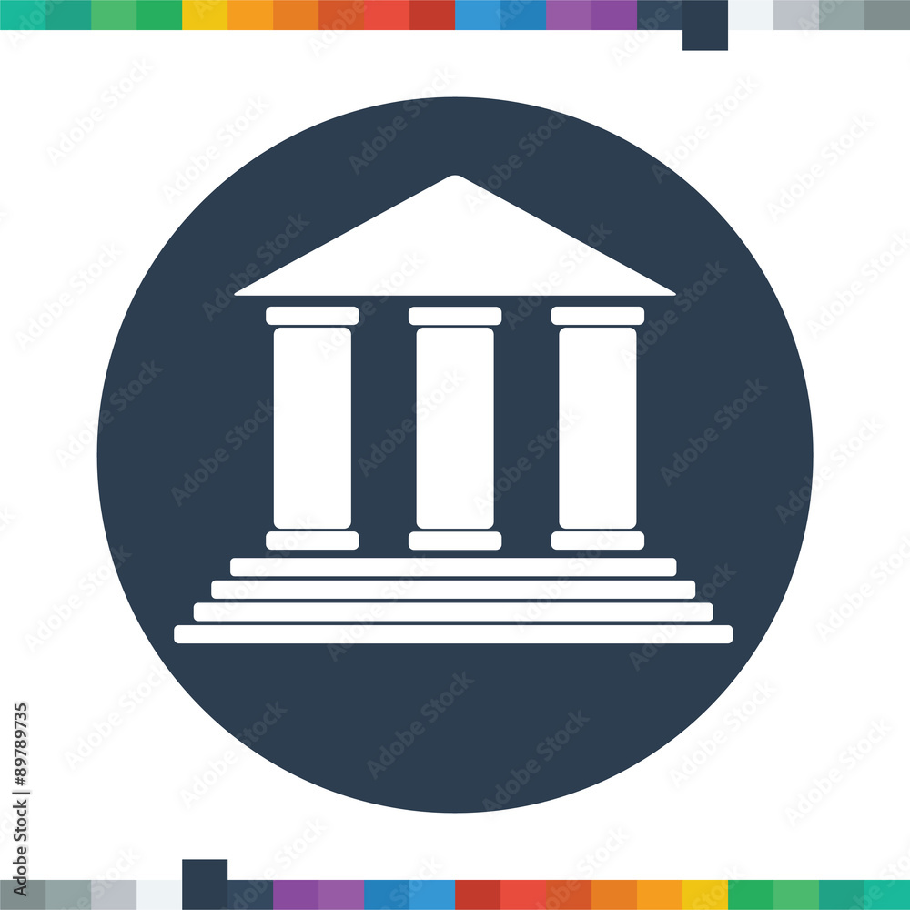 Bank icon. Bank icon.
