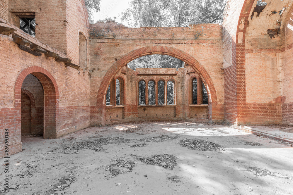 Fototapeta premium beautiful decay church