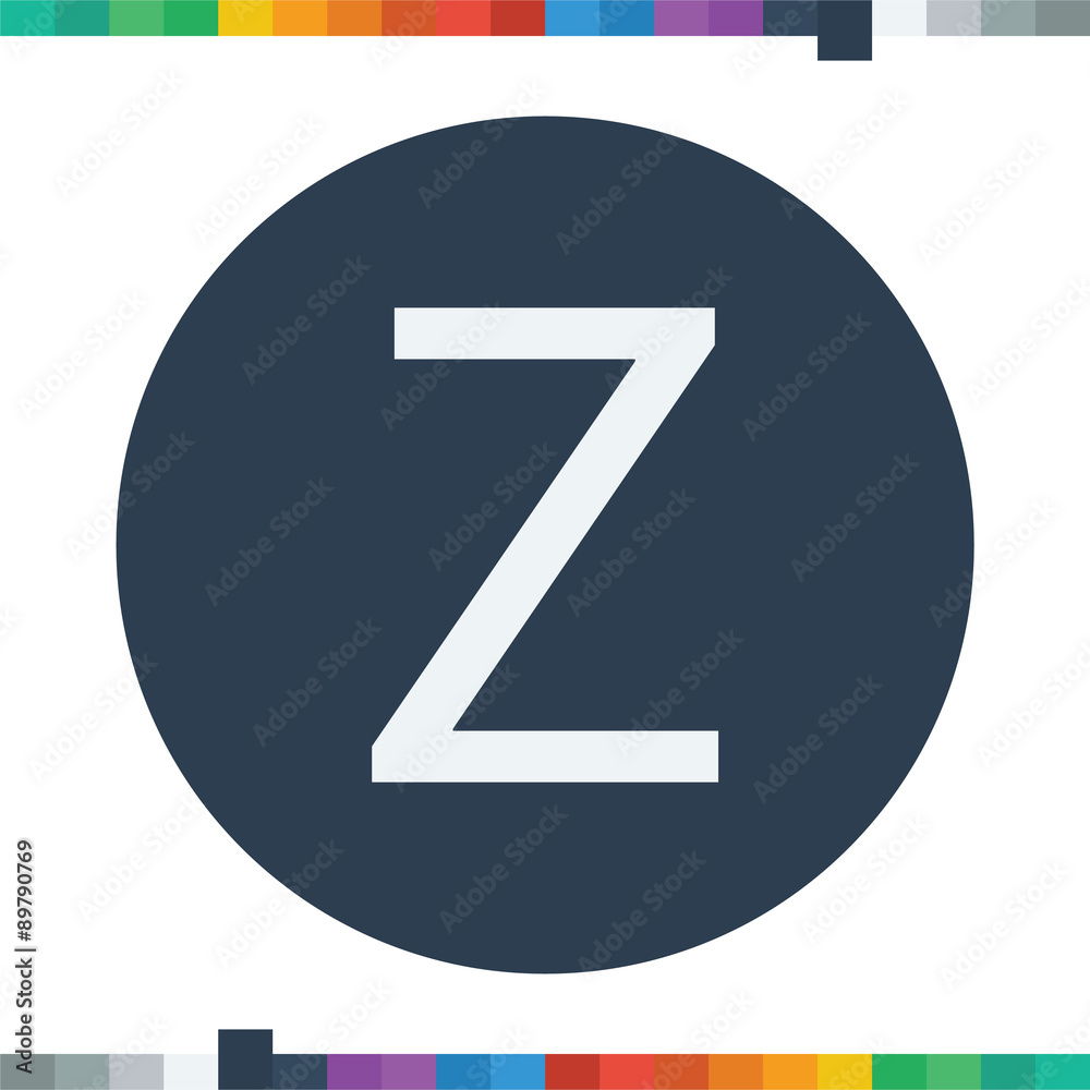 Z letter icon. Z letter icon.