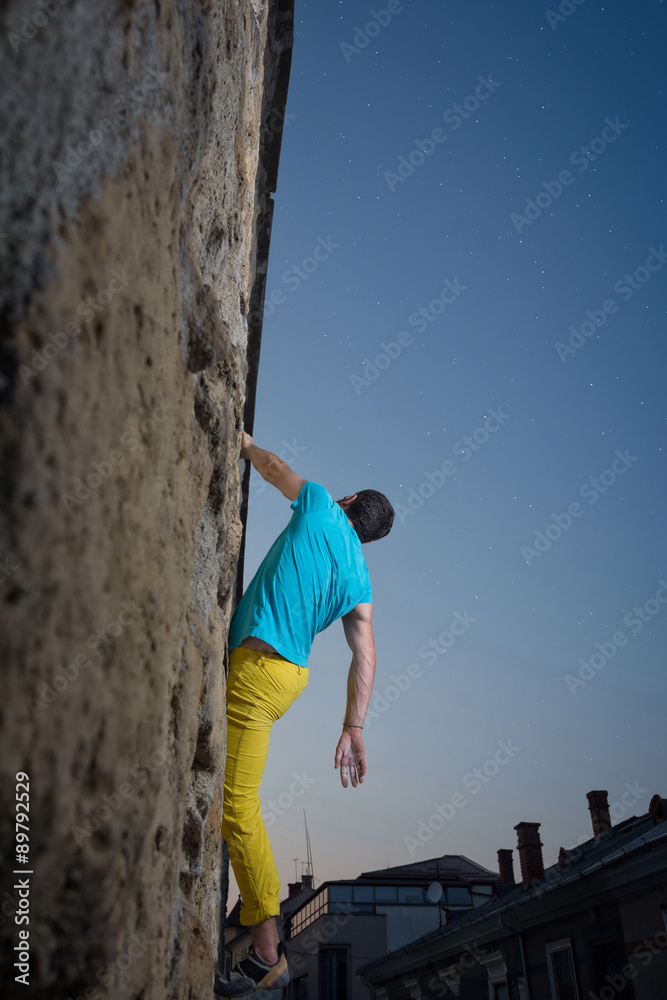 climbing the city walls